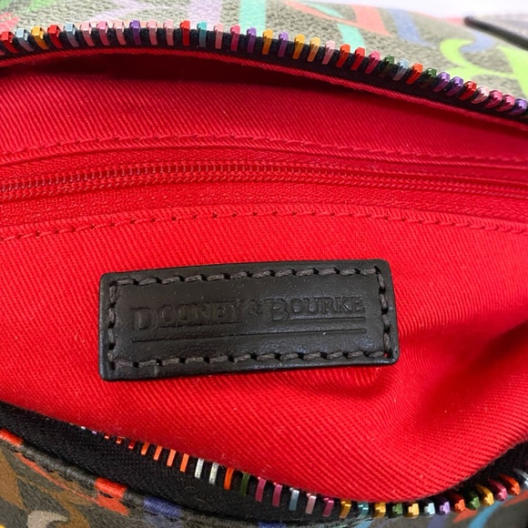 Dooney and Bourke retro scribble duffel(rainbow)HTF - Picture 7 of 14